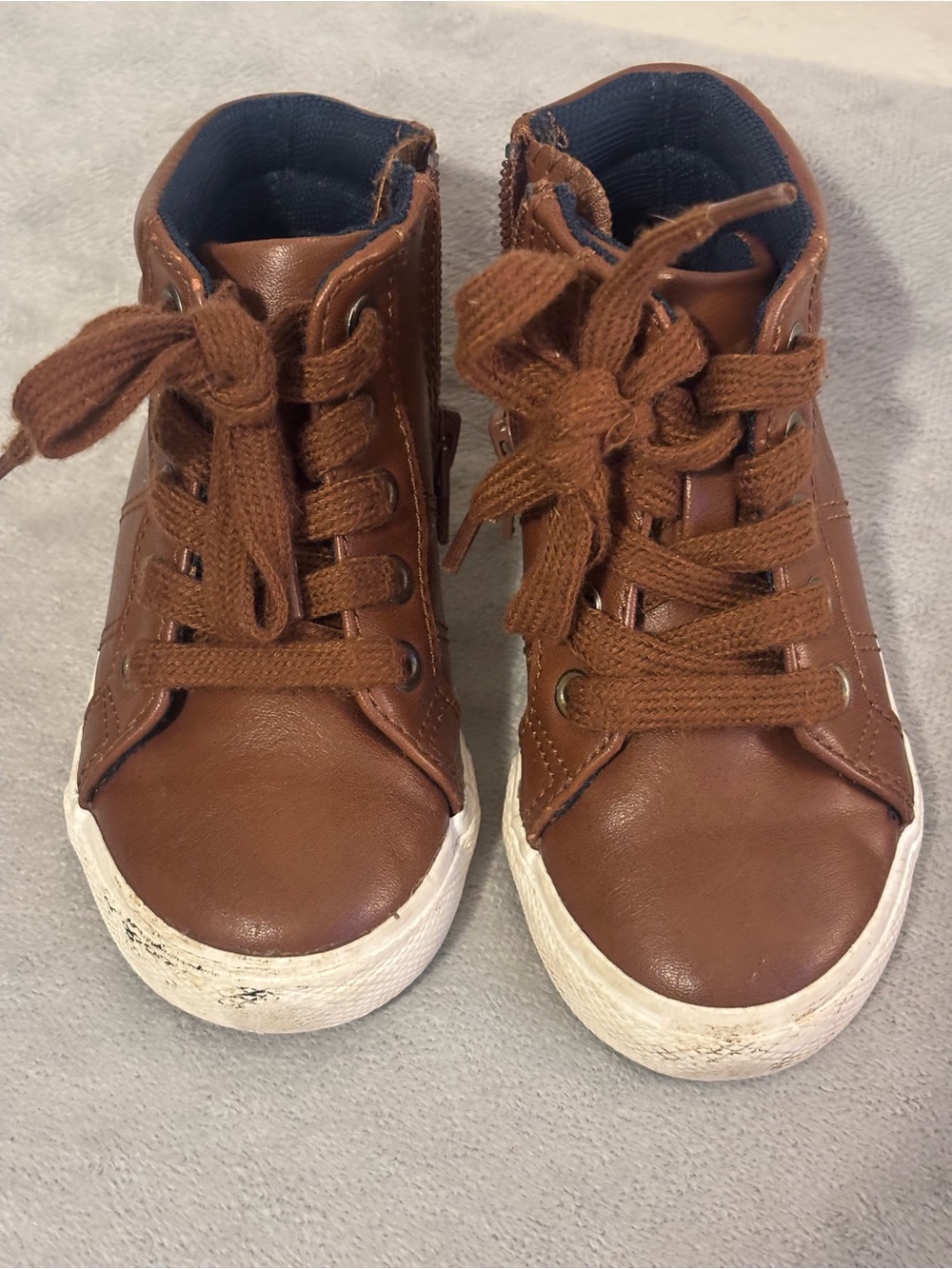 Cat & Jack Brown High-Top Kids Sneakers